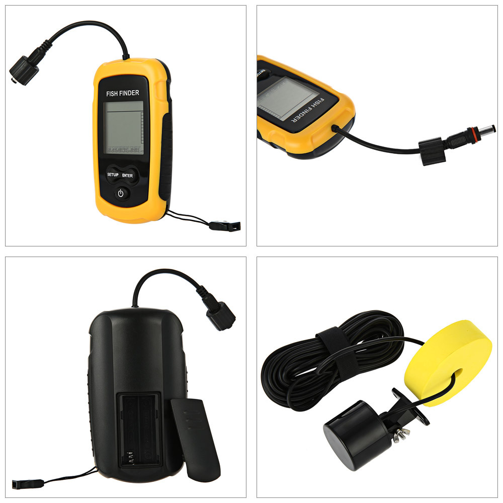 Alarm 100M Portable Sonar Fish - огляд і ціна Fishing Depth Finder